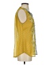CAbi 100% Polyester Yellow Sleeveless Blouse Size S - photo 4