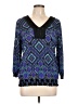 Style&Co 100% Nylon Blue Long Sleeve Blouse Size L - photo 1