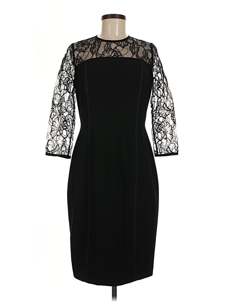 Carmen Marc Valvo Cocktail Dress In Black