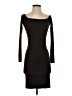 Enza Costa Solid Black Brown Cocktail Dress Size XXS (estimated) - photo 1