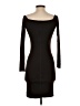 Enza Costa Solid Black Brown Cocktail Dress Size XXS (estimated) - photo 2