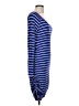 Amour Vert Stripes Blue Casual Dress Size L - photo 4