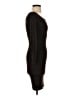 Enza Costa Solid Black Brown Cocktail Dress Size XXS (estimated) - photo 4