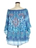 Avenue 100% Polyester Blue 3/4 Sleeve Blouse Size 22 Plus - photo 2