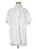 Splendid White Short Sleeve Button-Down Shirt Size S - photo 1
