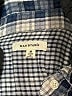 Max Studio 100% Cotton Checkered-gingham Blue 3/4 Sleeve Button-Down Shirt Size M - photo 7