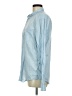 H&M 100% Cotton Blue Long Sleeve Button-Down Shirt Size M - photo 5