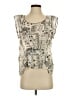 Cotélac 100% Cotton Ivory Sleeveless Blouse Size M (estimated) - photo 1