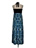 Soma Print Blue Cocktail Dress Size L - photo 2