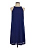Worthington 100% Polyester Solid Blue Casual Dress Size 4 - photo 1