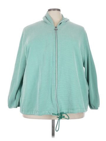 Ulla Popken Zip Up Hoodie (view 1)