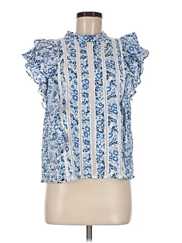 Veronica Beard Short Sleeve Blouse (view 1)
