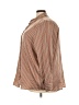 Maurices 100% Polyester Stripes Brown 3/4 Sleeve Blouse Size 4X - photo 5