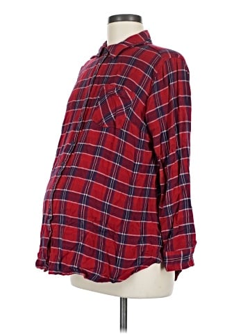 Isabel Maternity 3/4 Sleeve Button-Down Shirt (view 1)