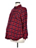 Isabel Maternity 100% Rayon Plaid Red 3/4 Sleeve Button-Down Shirt Size Med Maternity - photo 1