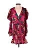 Fab'rik 100% Polyester Print Burgundy Cocktail Dress Size S - photo 1