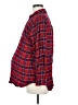 Isabel Maternity 100% Rayon Plaid Red 3/4 Sleeve Button-Down Shirt Size Med Maternity - photo 5