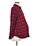 Isabel Maternity 100% Rayon Plaid Red 3/4 Sleeve Button-Down Shirt Size Med Maternity - photo 4