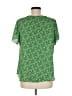 Van Heusen 100% Polyester Green Short Sleeve Blouse Size M - photo 2