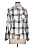 Thread & Supply 100% Rayon Plaid Silver Long Sleeve Button-Down Shirt Size L - photo 1