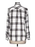 Thread & Supply 100% Rayon Plaid Silver Long Sleeve Button-Down Shirt Size L - photo 2