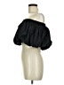 Shein 100% Polyamide Solid Black 3/4 Sleeve Top Size M - photo 5