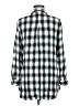 Isabel Maternity 100% Rayon Checkered-gingham Silver 3/4 Sleeve Blouse Size Med Maternity - photo 2