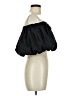 Shein 100% Polyamide Solid Black 3/4 Sleeve Top Size M - photo 4