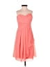 David's Bridal 100% Polyester Orange Cocktail Dress Size 8 - photo 1