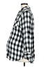 Isabel Maternity 100% Rayon Checkered-gingham Silver 3/4 Sleeve Blouse Size Med Maternity - photo 5