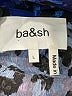 BA&SH 100% Polyester Animal Print Blue Long Sleeve Blouse Size Lg (3) - photo 7