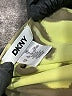 DKNY 100% Polyester Print Yellow Cocktail Dress Size M - photo 5