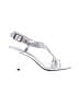 Fioni Metallic Silver Sandals Size 5 1/2 - photo 1