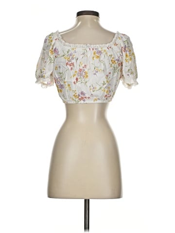 American Eagle Outfitters Short Sleeve Blouse (view 2)
