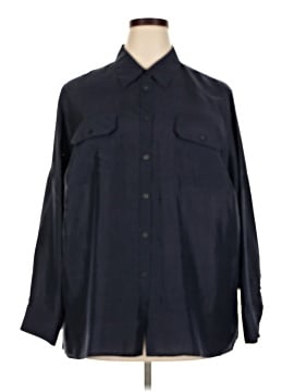 Lauren by Ralph Lauren Long Sleeve Silk Top (view 1)