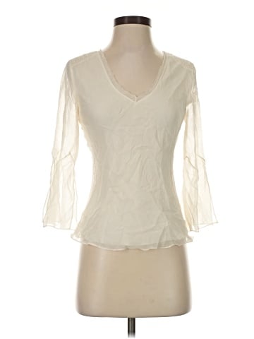 Vivienne Tam 3/4 Sleeve Silk Top (view 1)