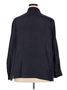 Lauren by Ralph Lauren Long Sleeve Silk Top (view 2)