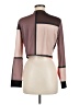 Unbranded Color Block Brown Long Sleeve Blouse Size M - photo 2