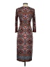 Adorne Print Brown Casual Dress Size 0 - photo 2