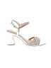 Badgley Mischka Silver Sandals Size 7 1/2 - photo 1