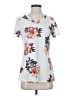 Unbranded Floral Gray Short Sleeve T-Shirt Size S - photo 1