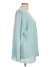 Eileen Fisher 100% Linen Solid Teal Cardigan Size L - photo 4