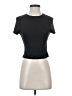 Shein Black Short Sleeve Turtleneck Size S - photo 1