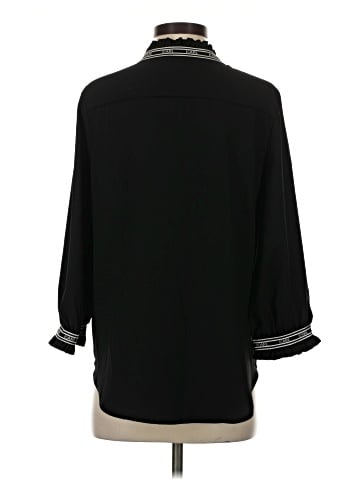 Karl Lagerfeld Paris 3/4 Sleeve Button-Down Shirt (view 2)