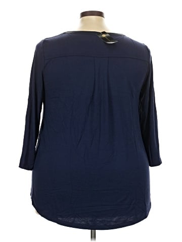JM Collection 3/4 Sleeve T-Shirt (view 2)