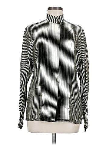 Linda Allard Ellen Tracy Long Sleeve Silk Top (view 1)