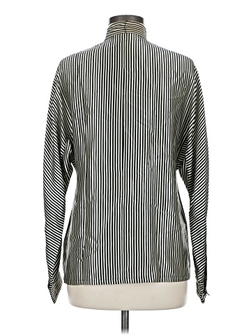 Linda Allard Ellen Tracy Long Sleeve Silk Top (view 2)