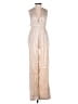 Stiletto Metallic Ivory Jumpsuit Size M - photo 1