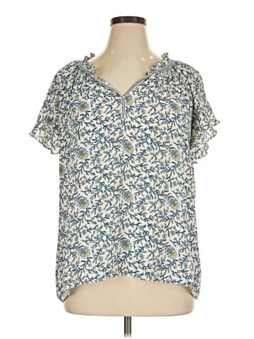 Max Studio Short Sleeve Blouse (view 1)