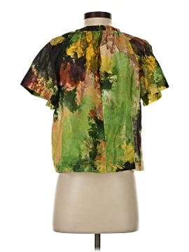 Lavender Brown Short Sleeve Blouse (view 2)